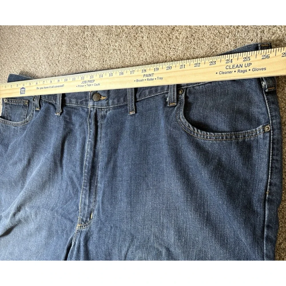 Carhartt Men's Jeans 52x30 Relaxed Fit Denim Blue Cotton Blend‎